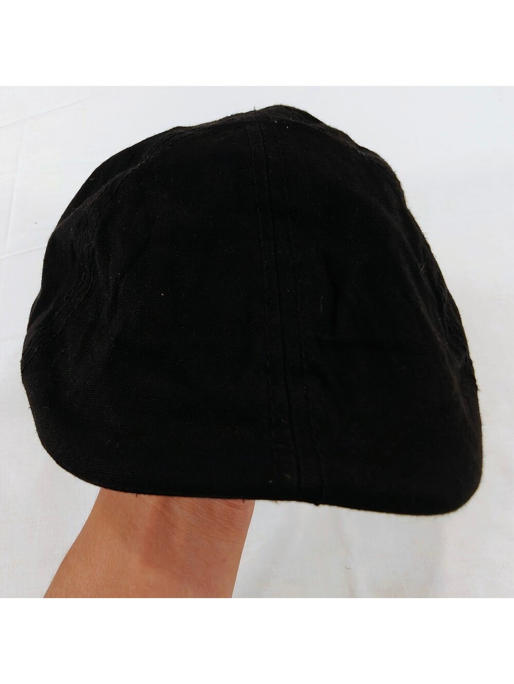 Levi's Black Cotton Flat Cap Hat